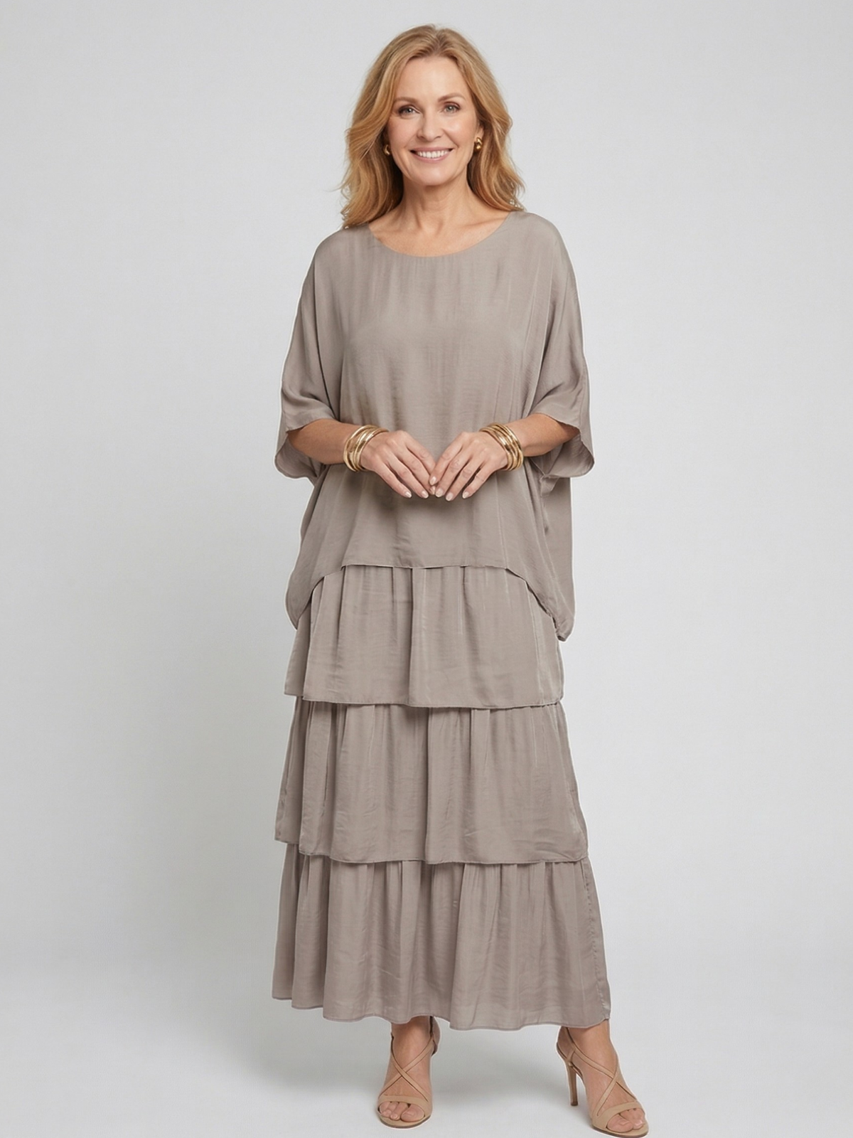 Vestido Maxi Fluido Elegante Luna