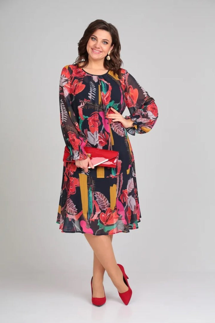 Florine – Vestido floral elegante