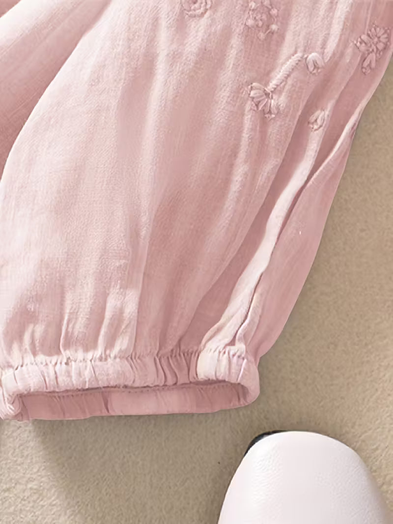 Éléna™ — Blusa bordada elegante en mezcla de lino