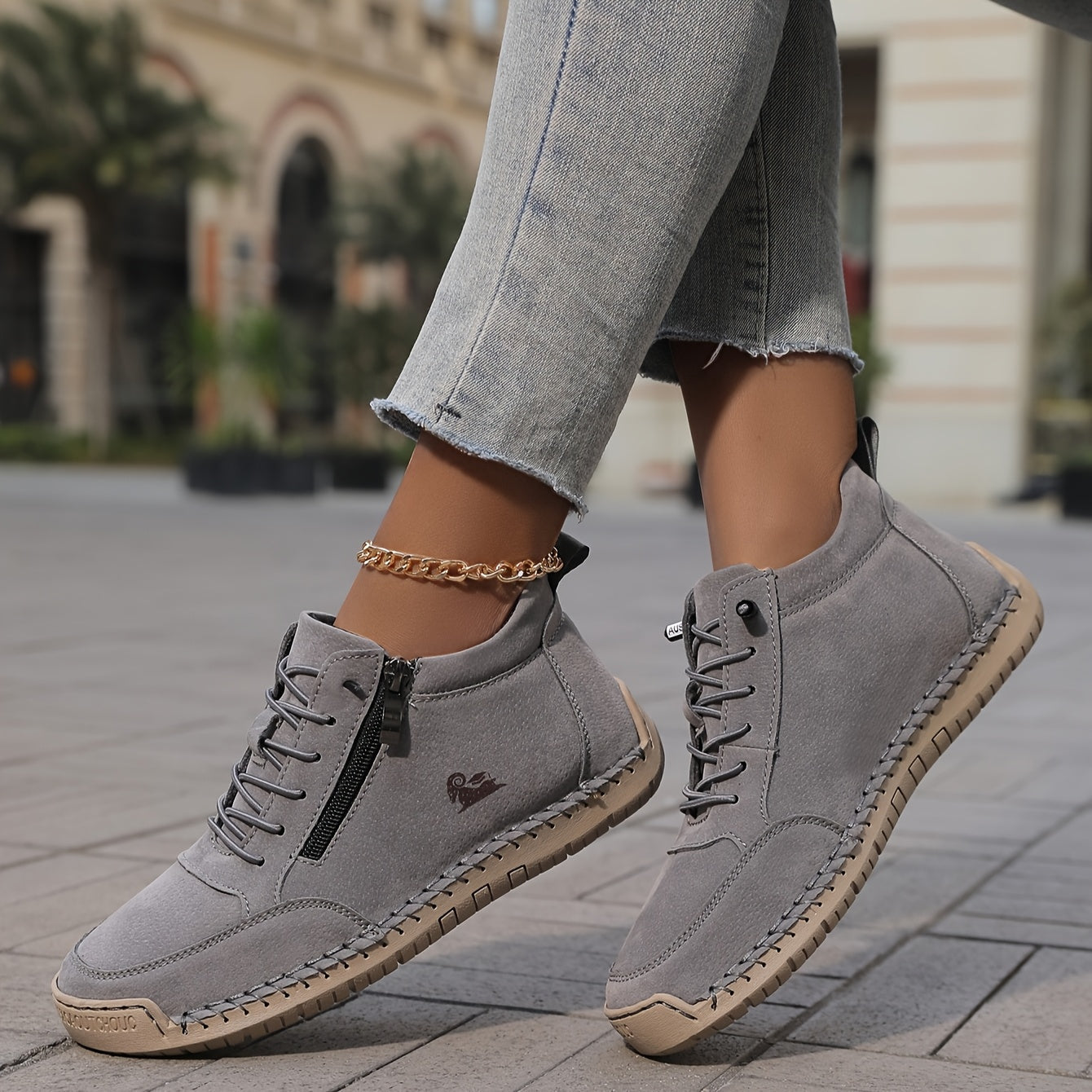 Mila – Zapatillas ortopédicas cómodas + Cremallera