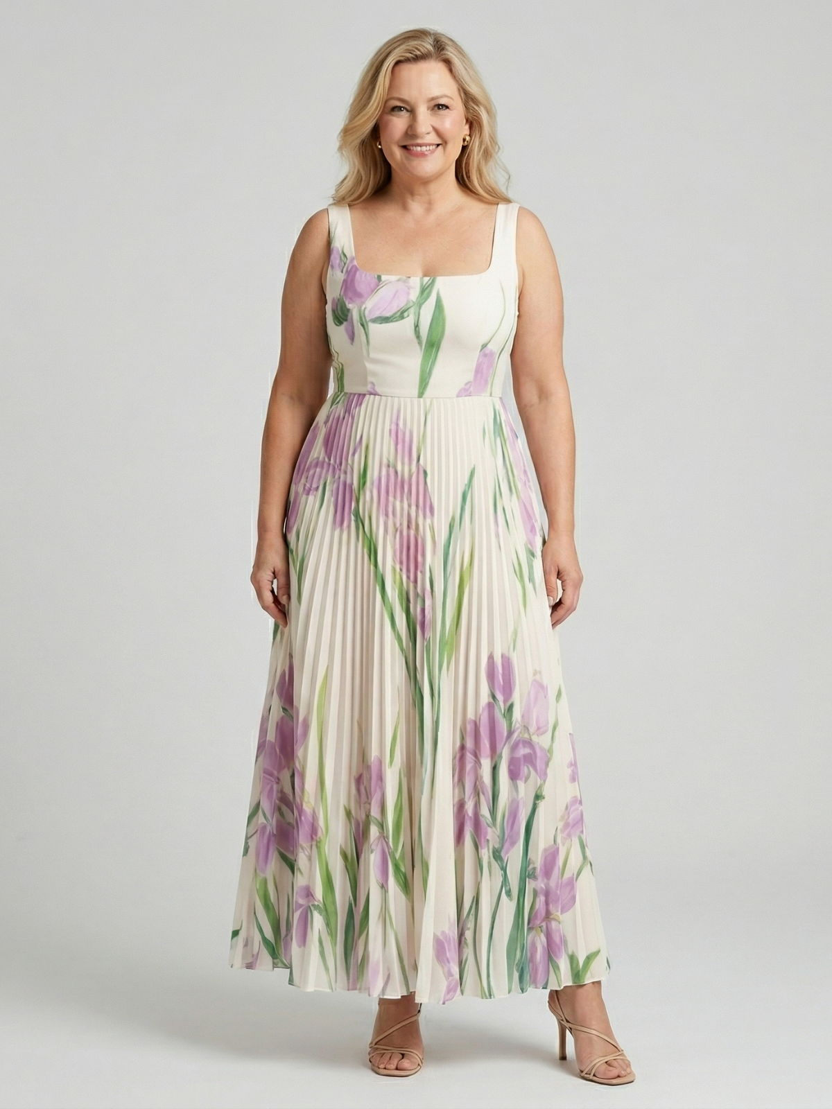 Vestido Maxi A-Line Floral Harper