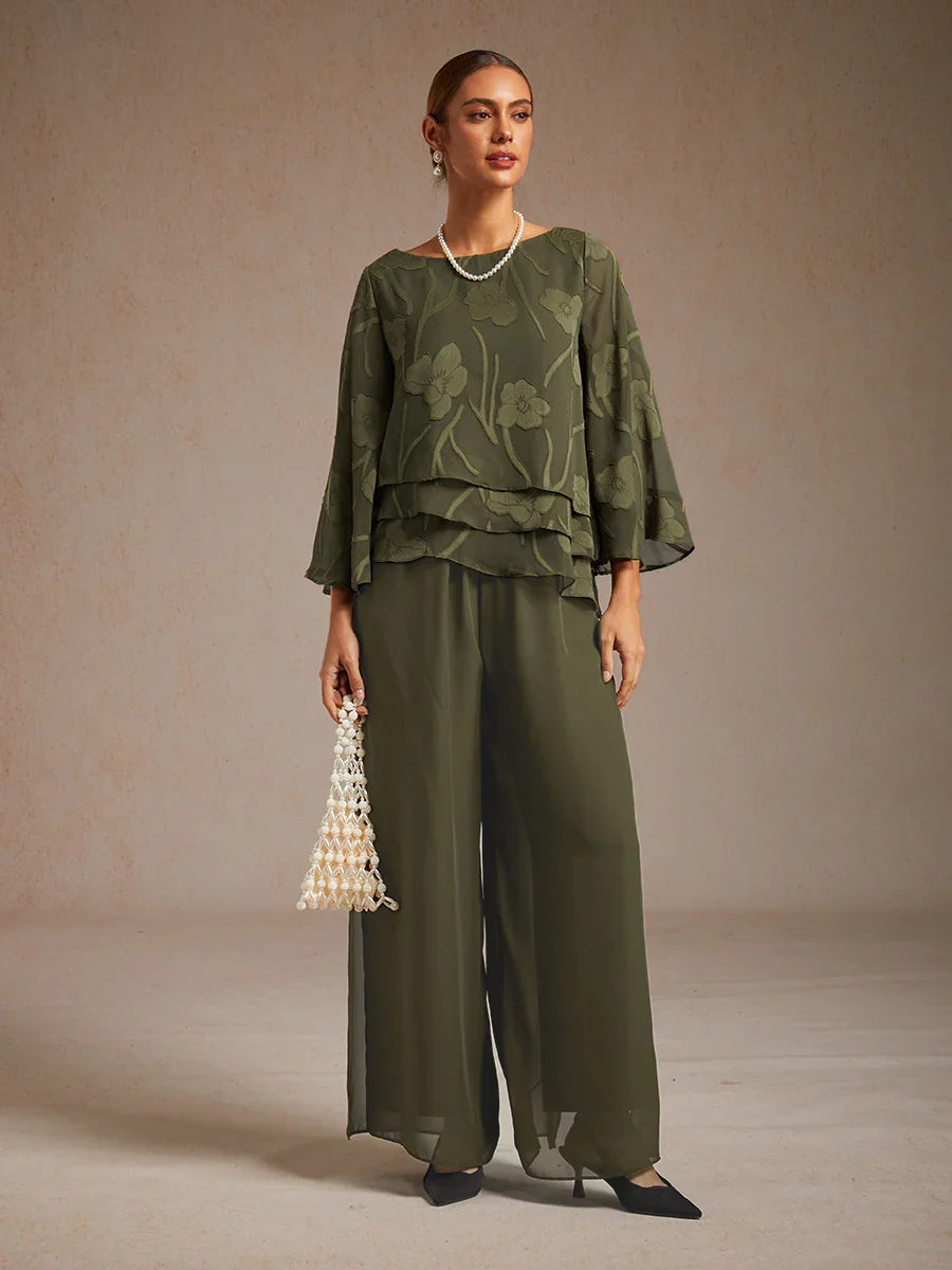 Fluressa | Pantalones de Fluidez con Dobladillo Rendido