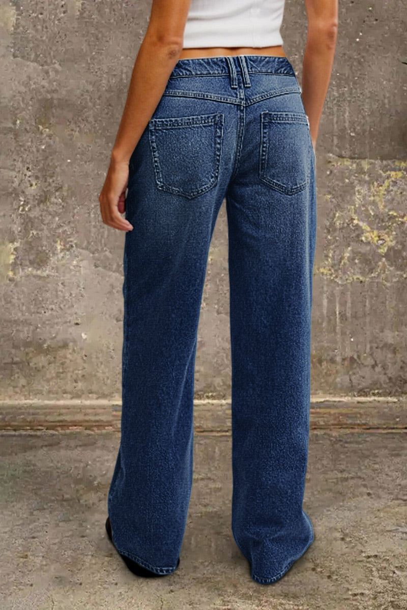 Denvara | Jeans de pierna recta de talle medio