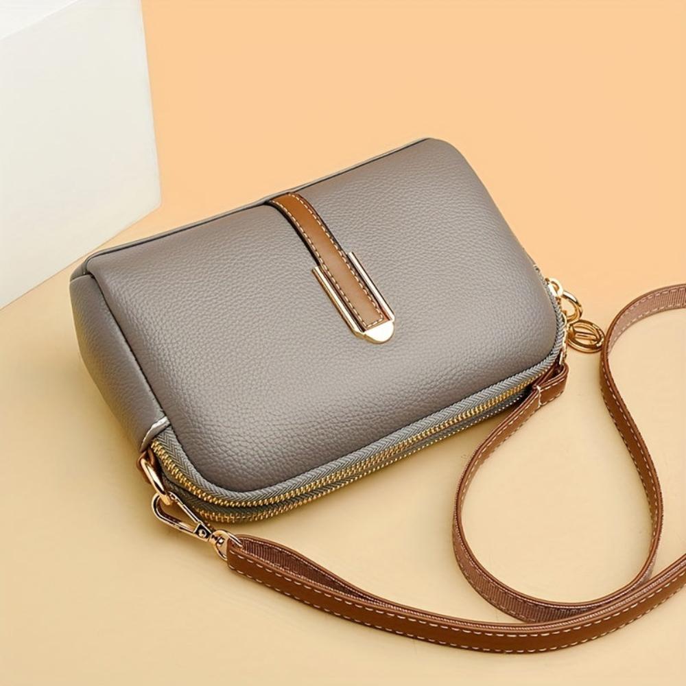 Bolso de hombro con textura "lichi" colorido Míla