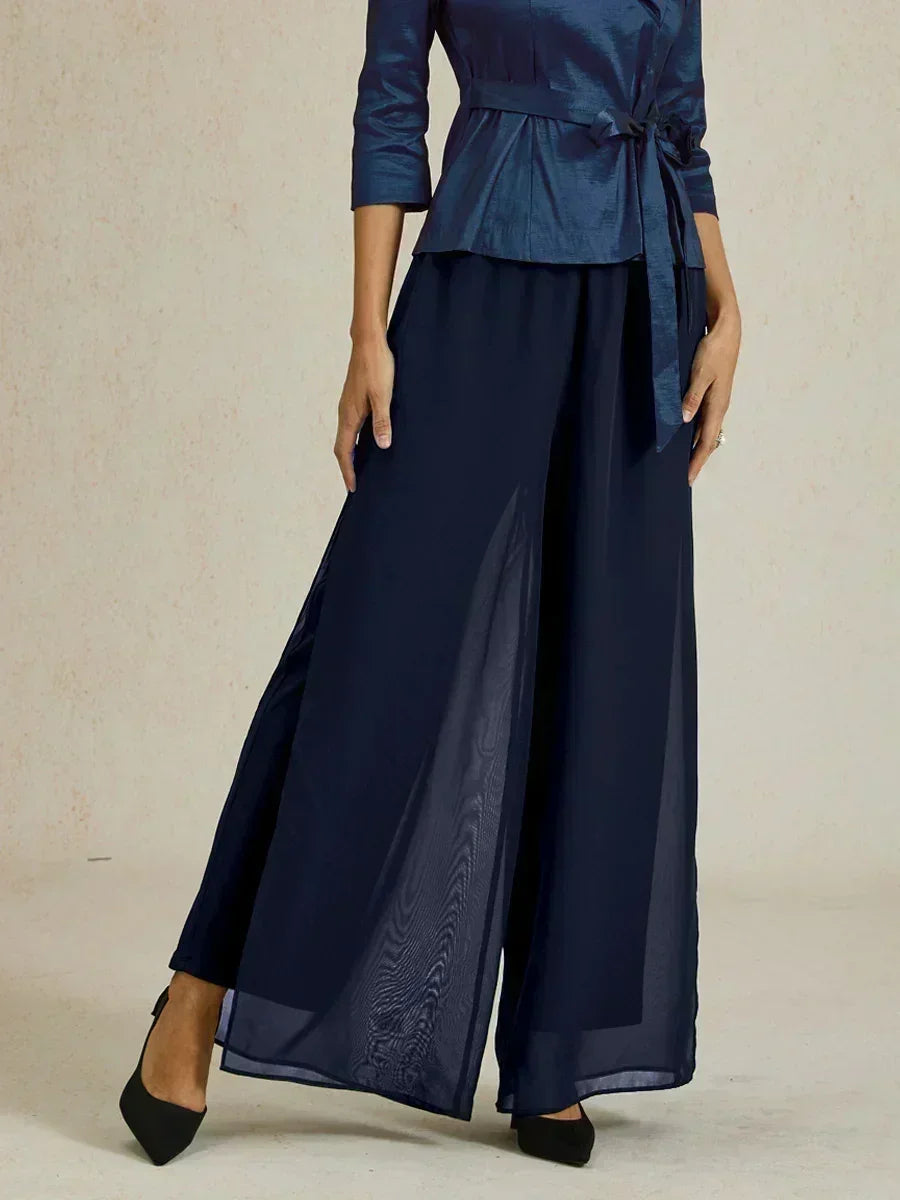 Fluressa | Pantalones de Fluidez con Dobladillo Rendido