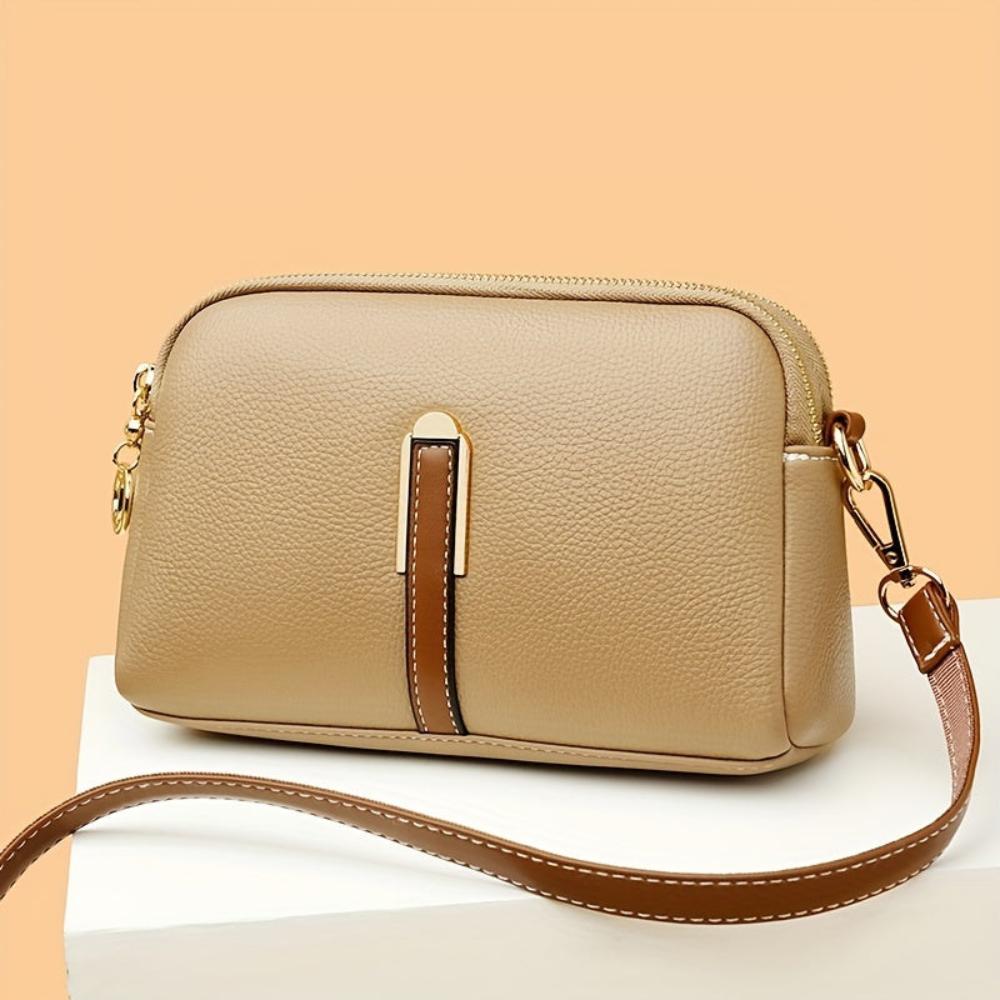 Bolso de hombro con textura "lichi" colorido Míla