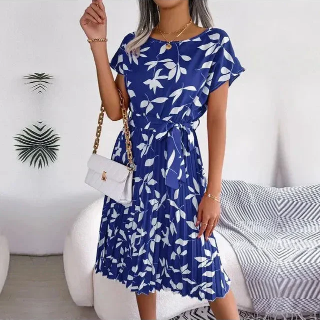 Marilyn | Vestido Midi Plisado Floral