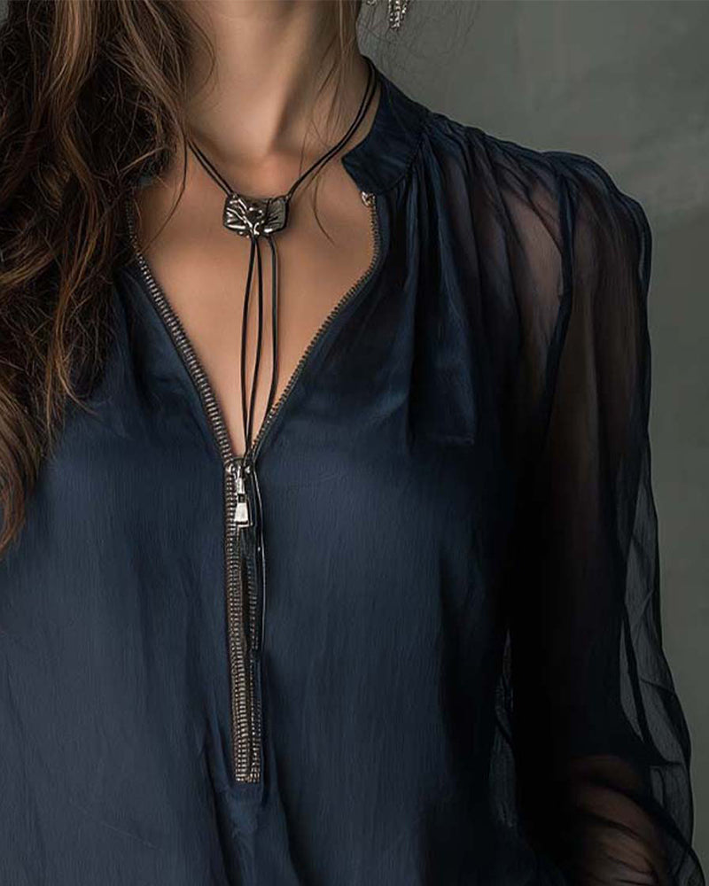 LA JACKY - BLUSA CON CREMALLERA 1/2