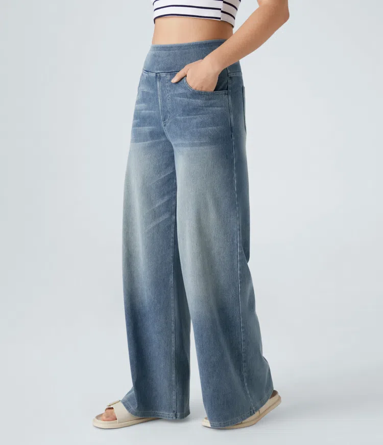 Solène - Jeans de Pierna Ancha Fit Relajado