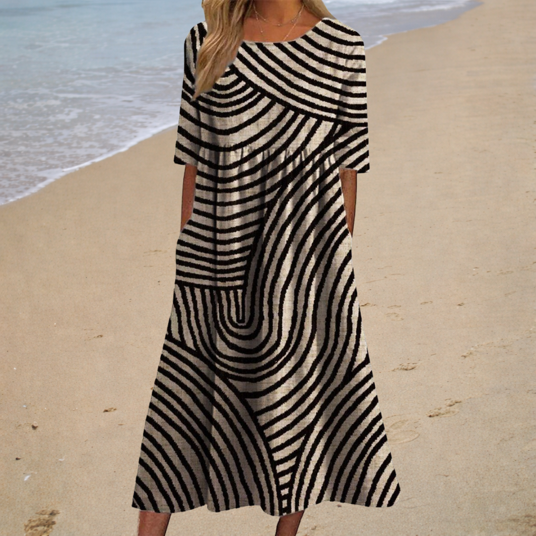 Vestido de Verano Cómodo de Estilo Italiano – Cubriente y Ligero