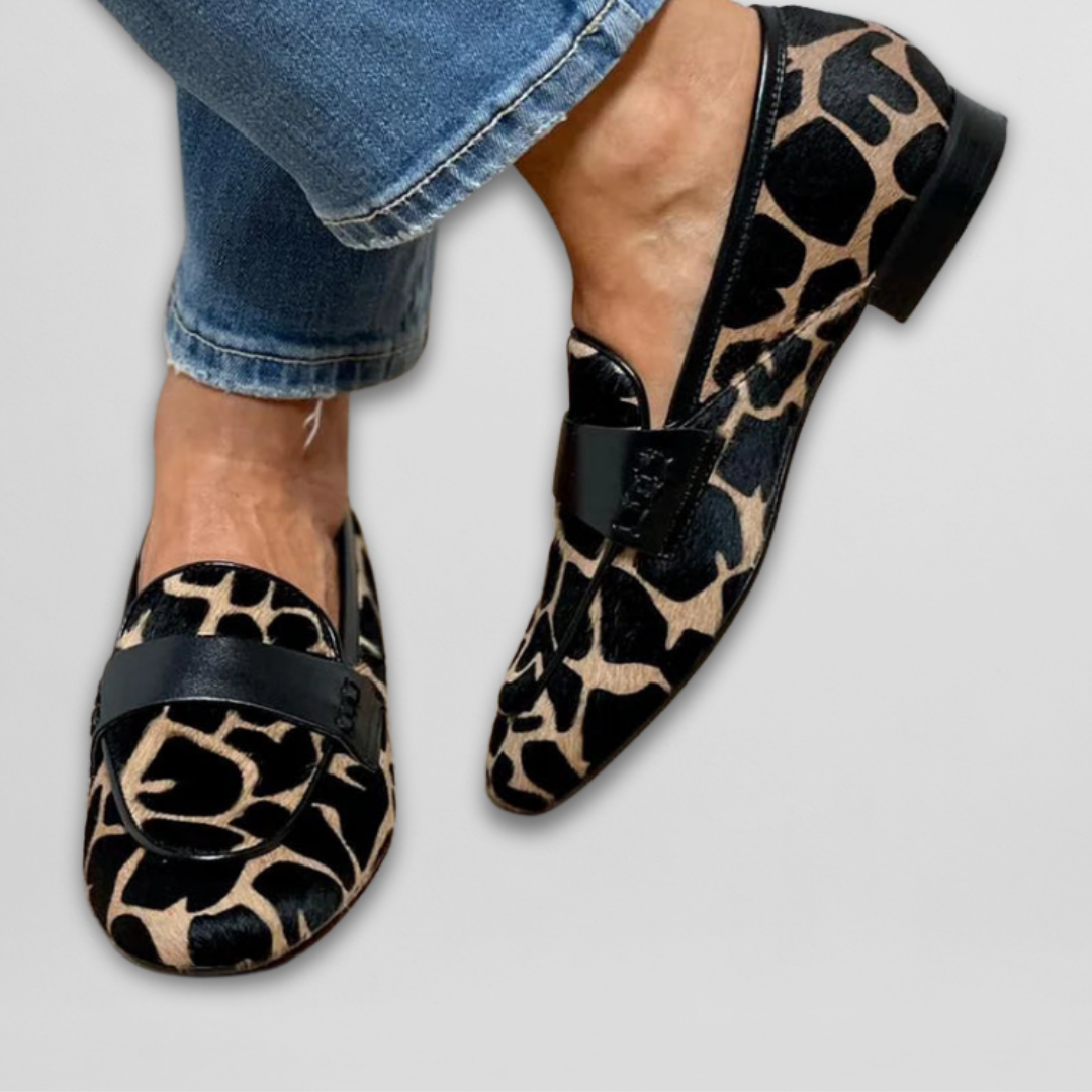 Noemi™ | Mocasín con Estampado Animal