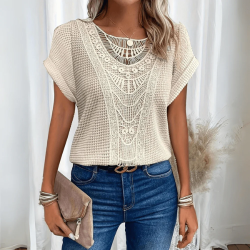 Mila – Blusa con escote en V
