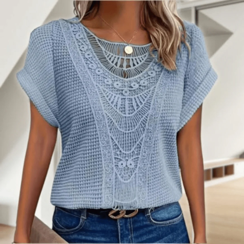 Mila – Blusa con escote en V