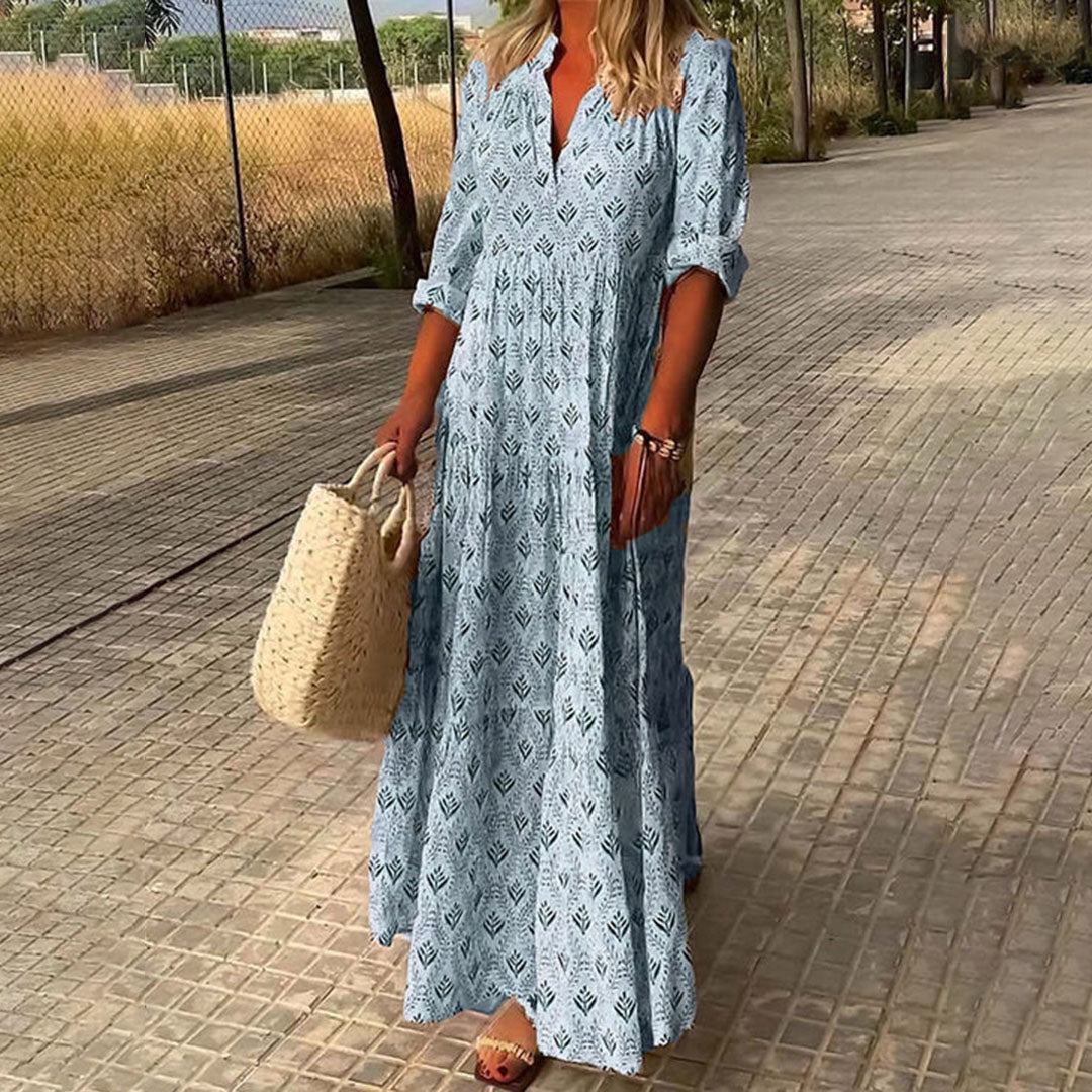 Nora - Vestido Maxi Boho Elegante