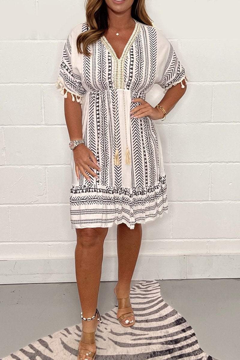 Olivia | Vestido Bohemio de Cuello en V