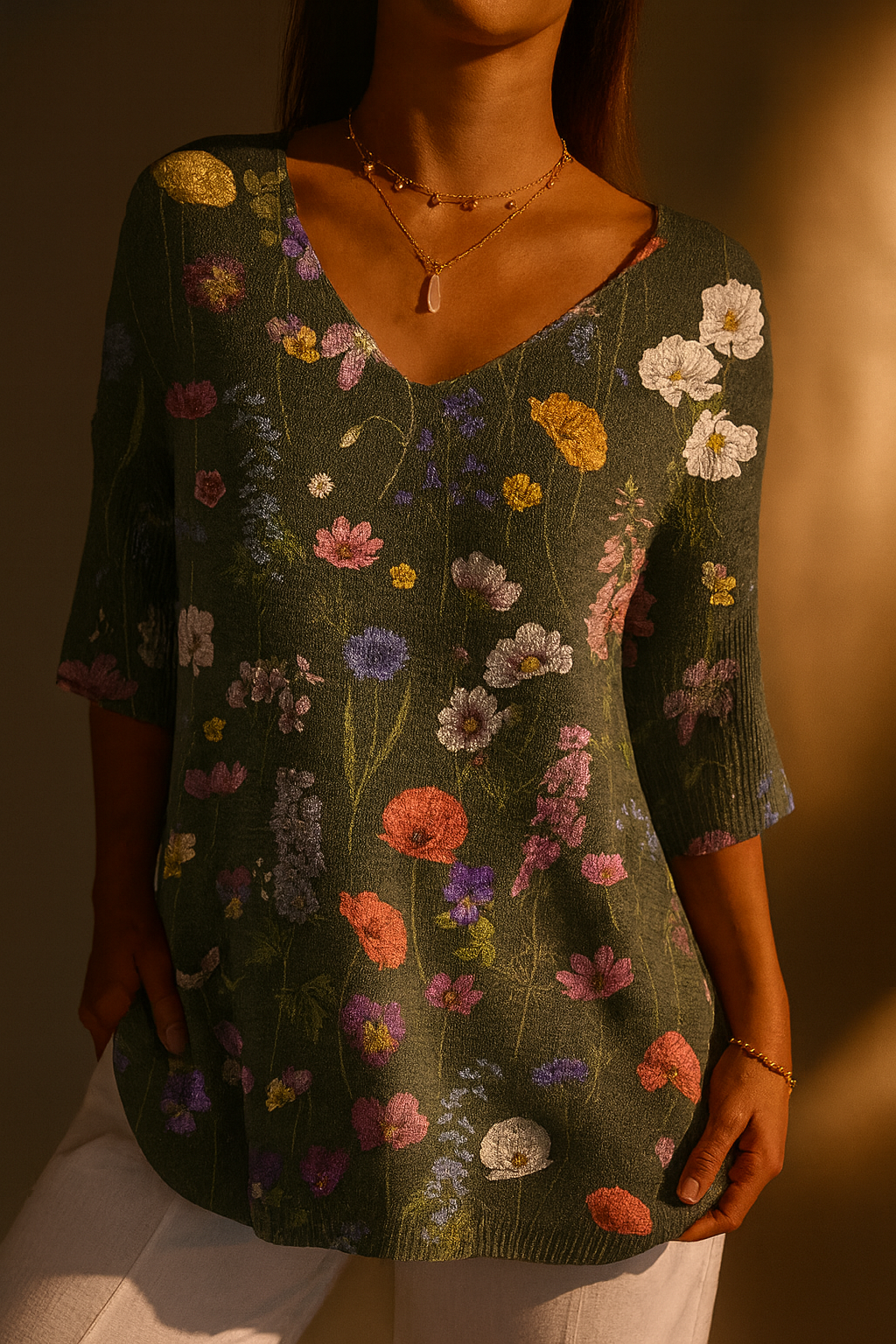 Saskia | Top con Estampado de Flores