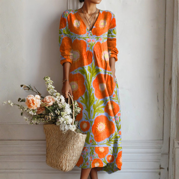 Claire | Vestido de primavera elegantemente cómodo