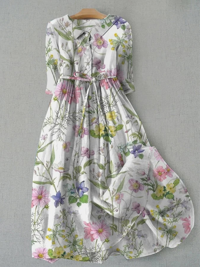 Rosalie | Vestido de flores silvestres refinado