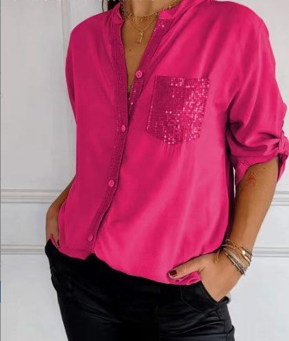 Marina™ — Top elegante con detalles brillantes