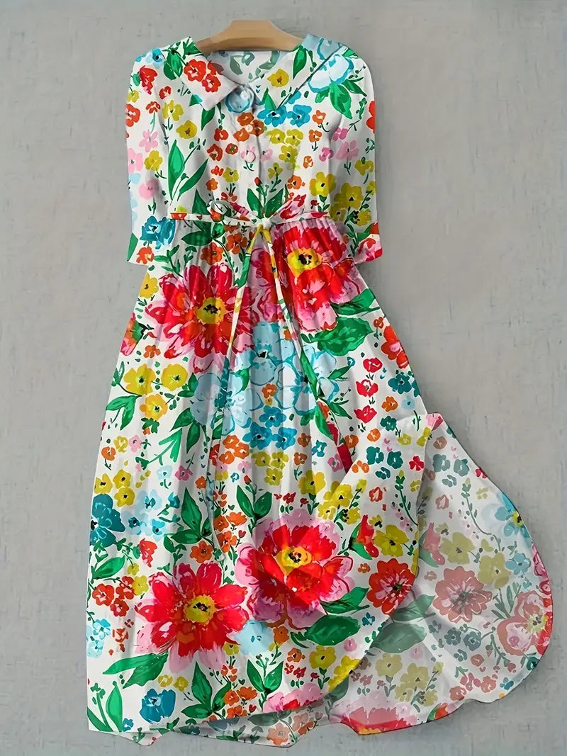 Colette | Vestido de flores colorido y vibrante