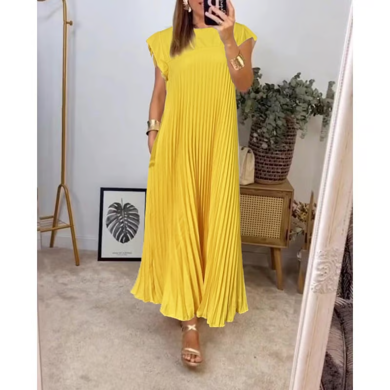 Sophia - Elegante Vestido Maxi Plisado