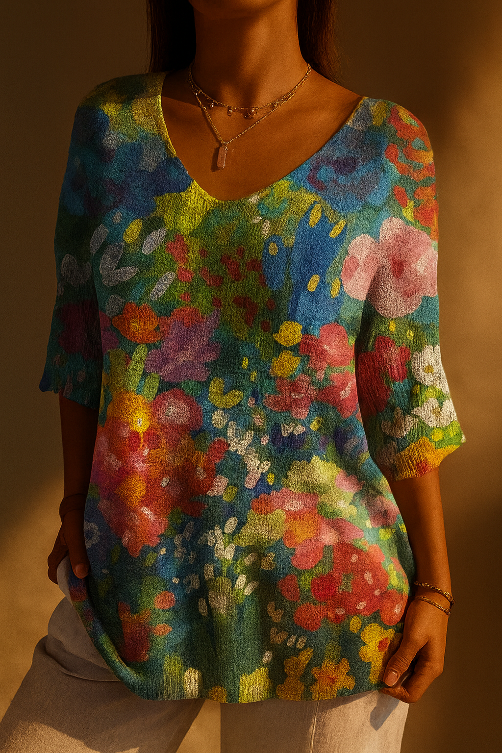 Claudia | Top con Estampado de Flores