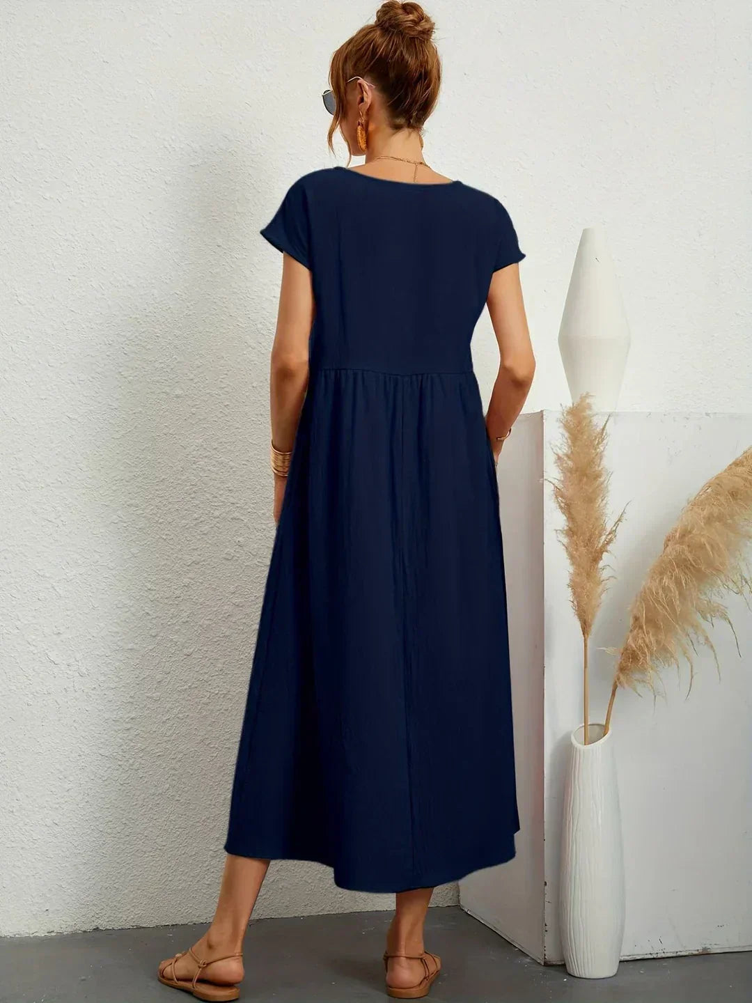 Maria™ | Vestido elegante con cuello redondo