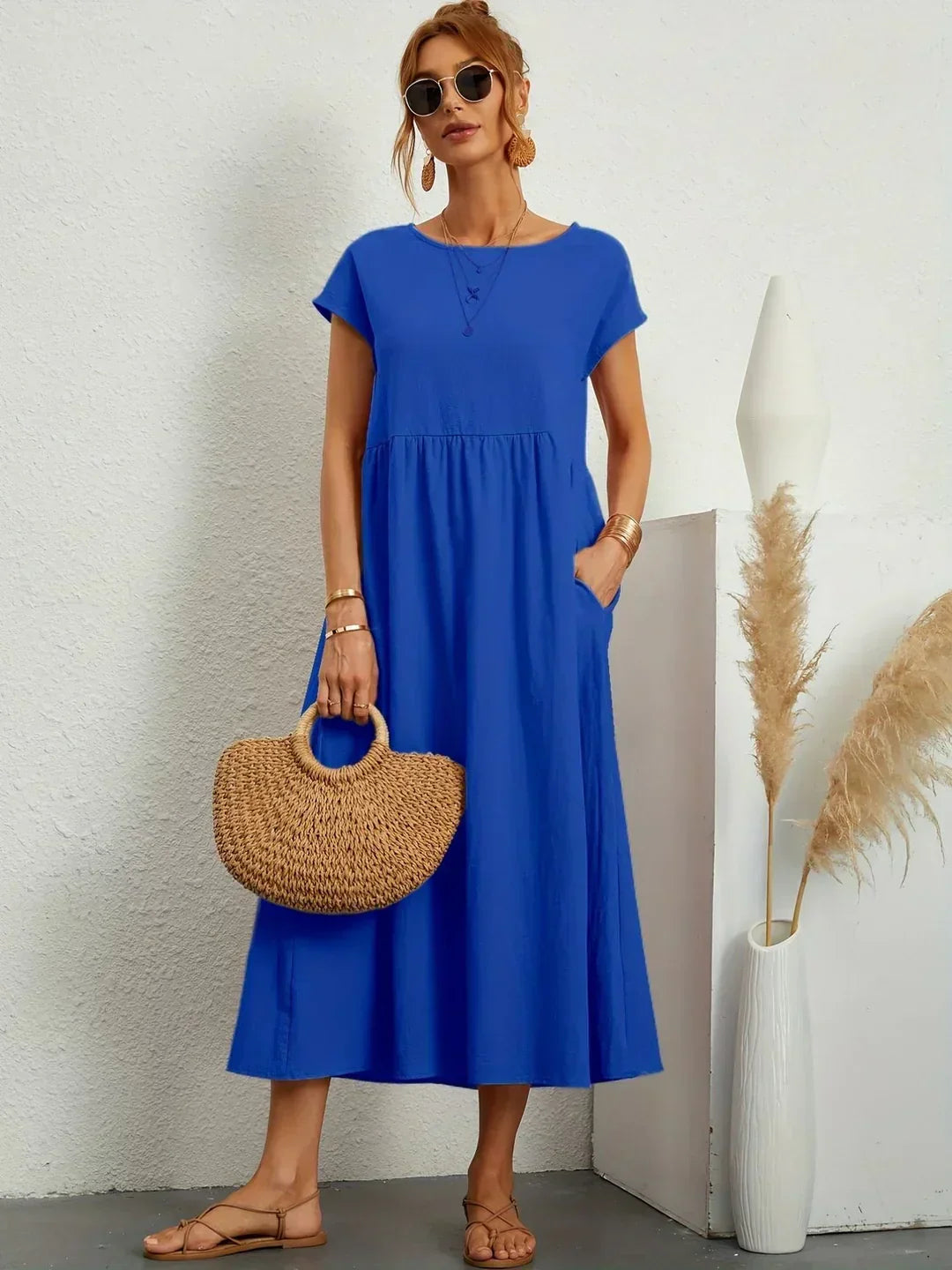 Maria™ | Vestido elegante con cuello redondo