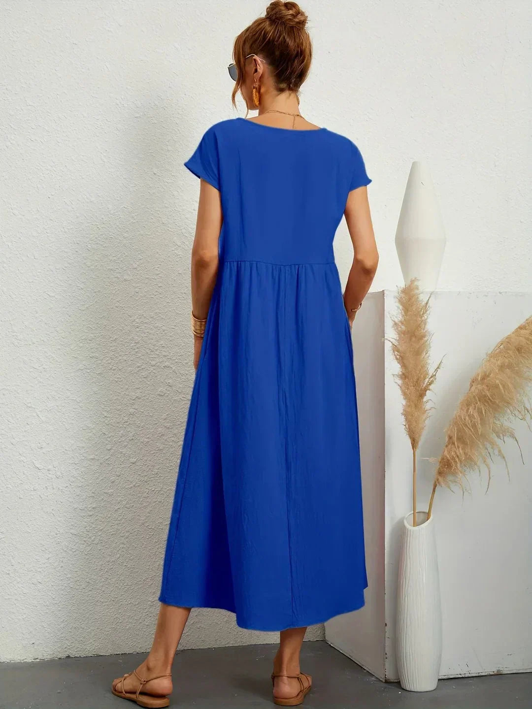 Maria™ | Vestido elegante con cuello redondo