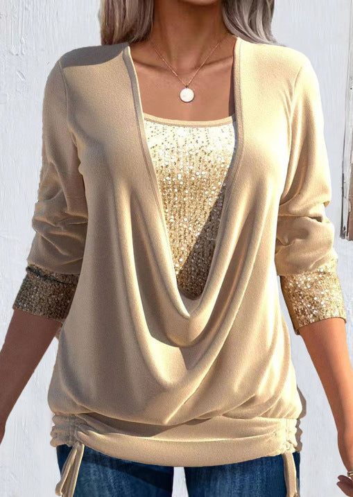 Valentine™ — Blusa larga elegante efecto superpuesto