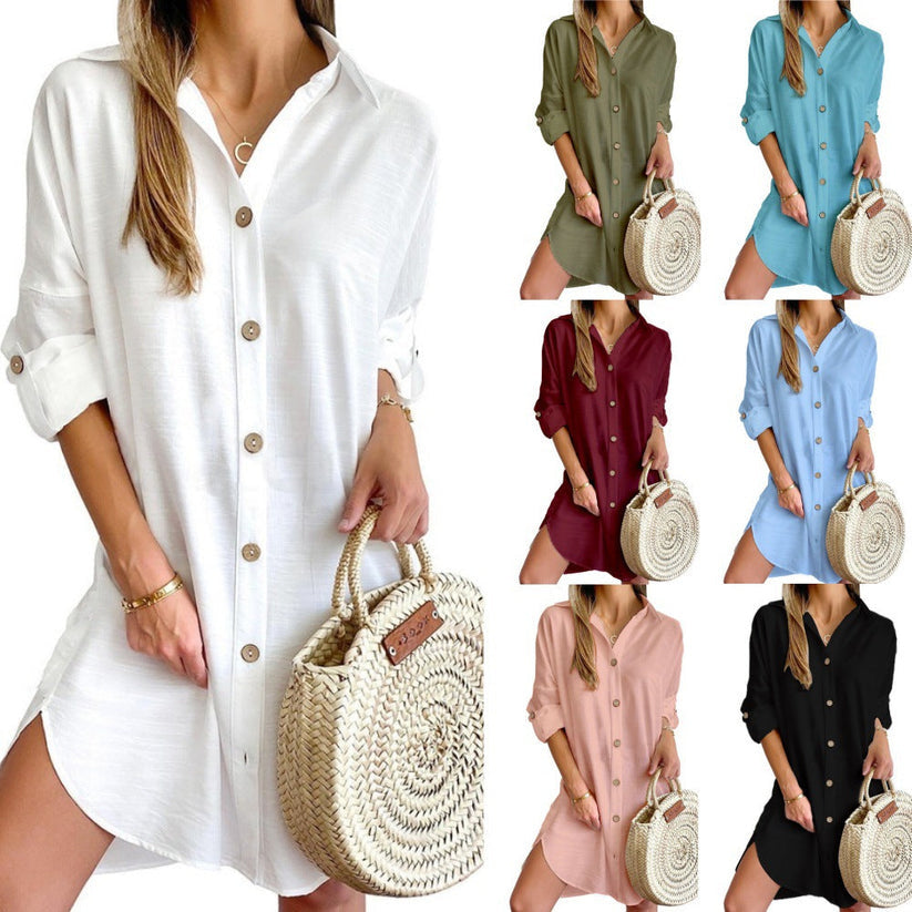 Cassy™ - Vestido Camisero Clásico