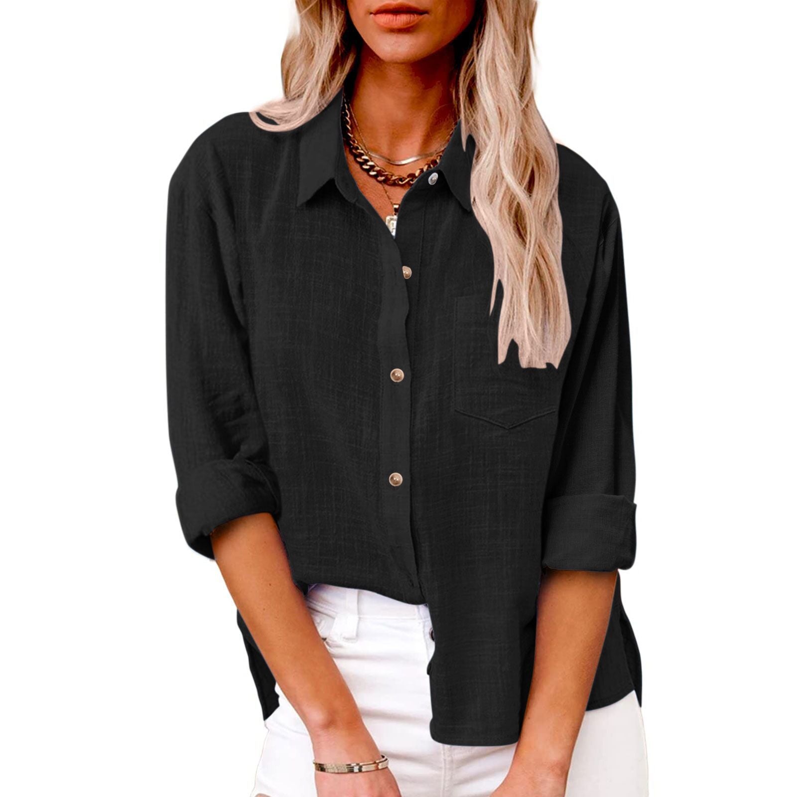 Romane™ — Blusa de algodón elegante con un estilo atemporal