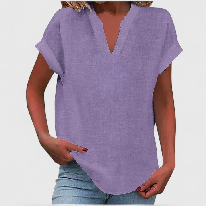 Xavinah | Blusa cómoda con escote en V