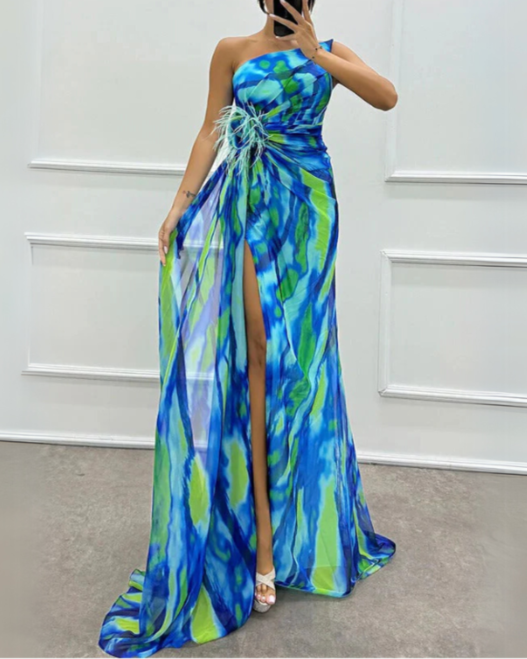 Mia™ | Vestido Draped Vibrante
