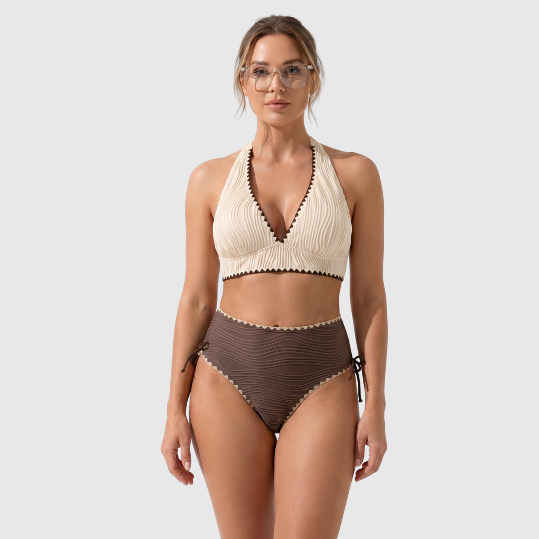 Femke | Bikini Boho con Cintura Alta