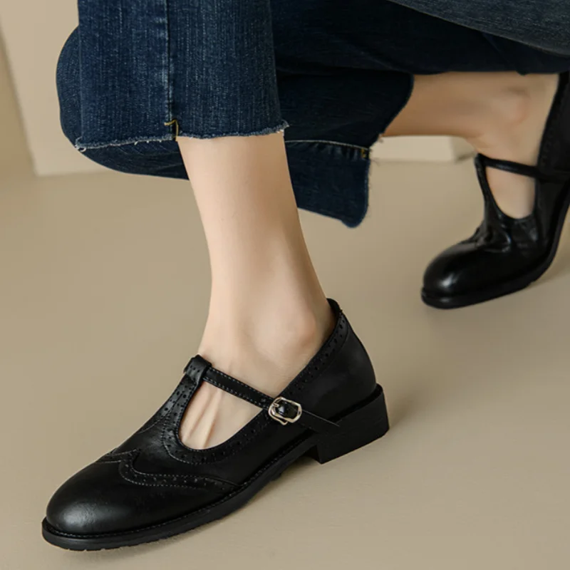 Sarah™ | Elegantes Mary Jane con cinturilla en T