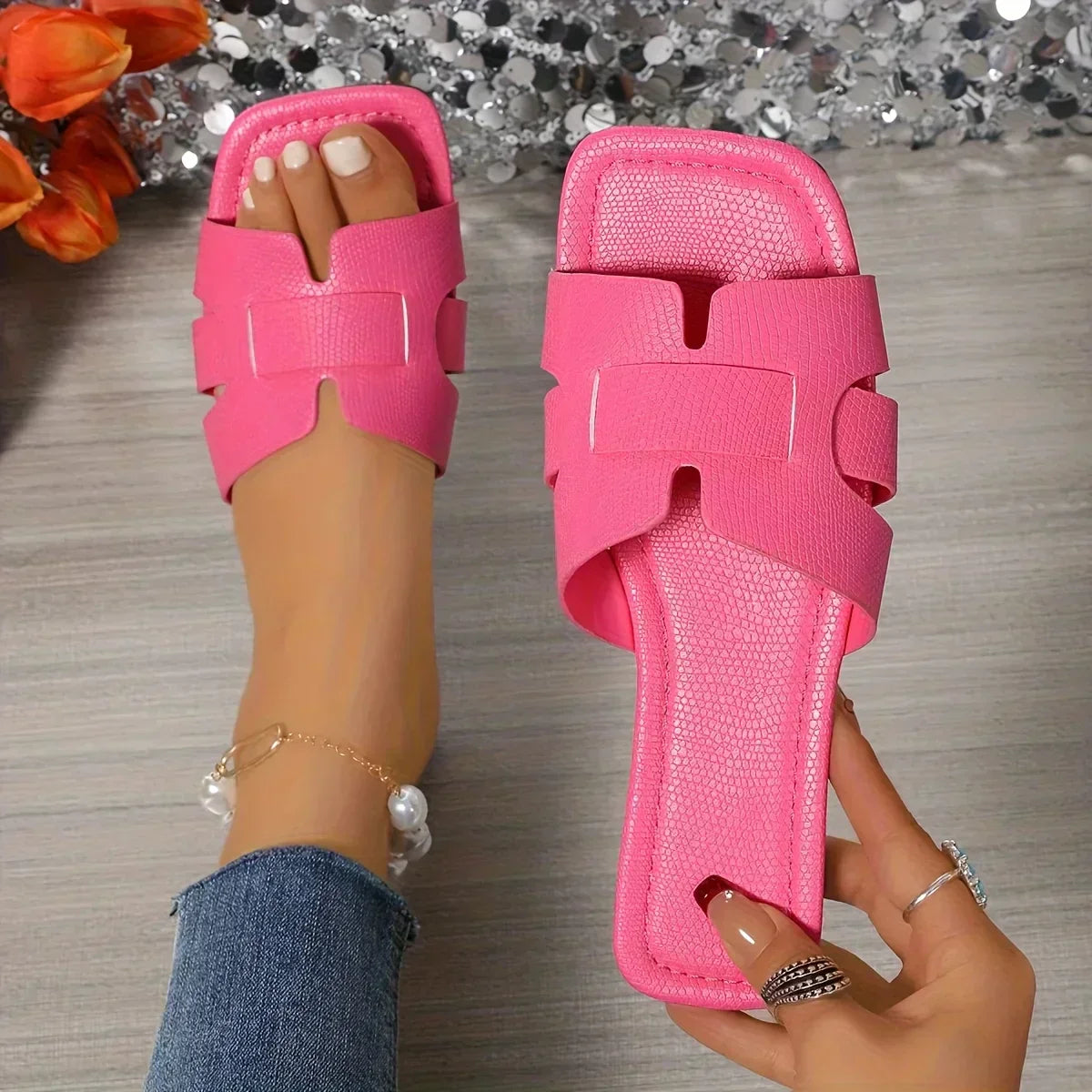 Valencia | Sandalias de Slides
