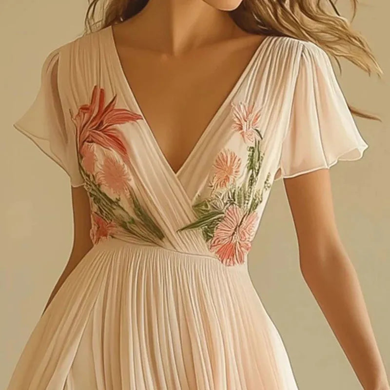 Olivia™ | Vestido de Noche con Escote en V