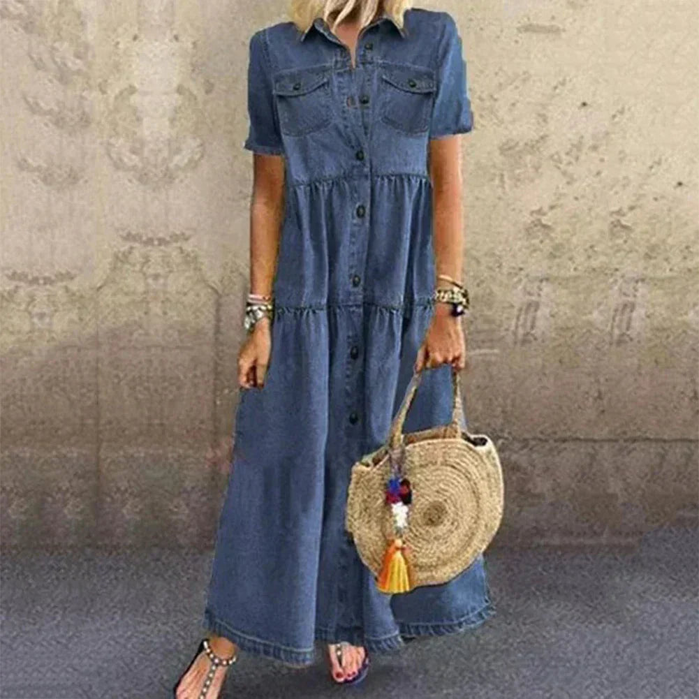Vibeke | Vestido de Denim Suave
