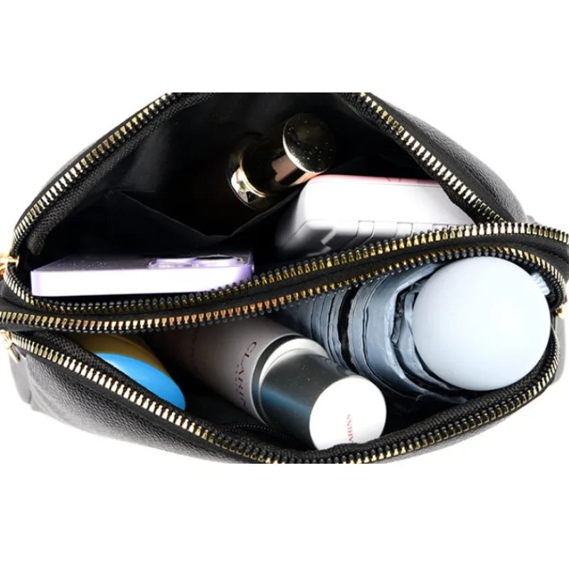 Bolso de Hombro de Cuero de Lujo para Mujeres