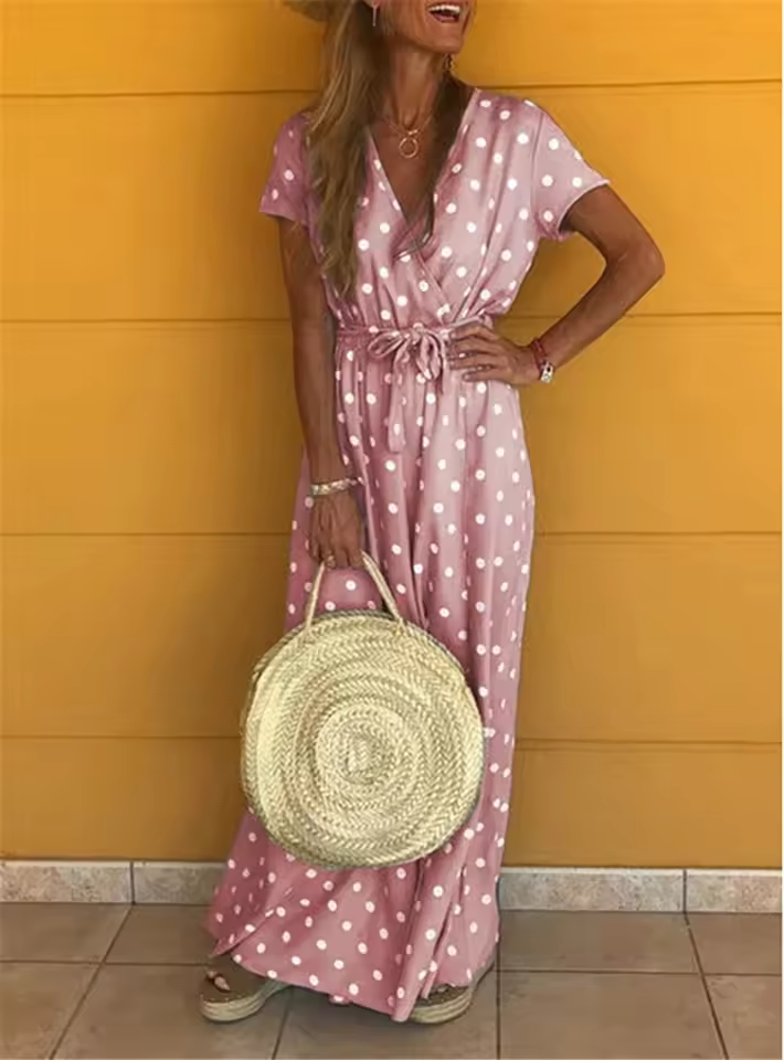Maeve - Vestido envolvente con encanto clásico de lunares