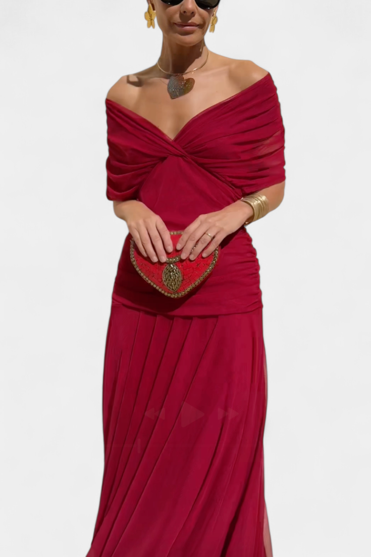 VESTIDO ENVOLVENTE ESTILO CRUZADO