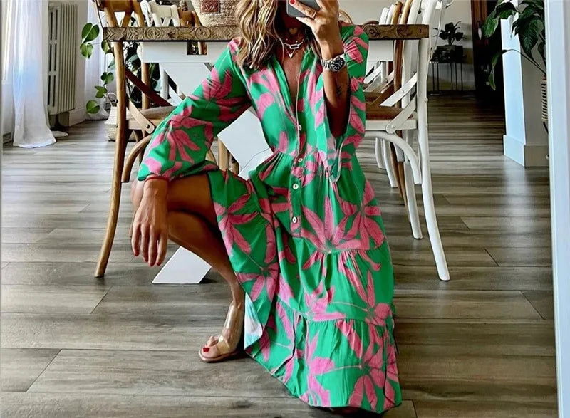 Everlen™ - Vestido Midi Boho Bloom