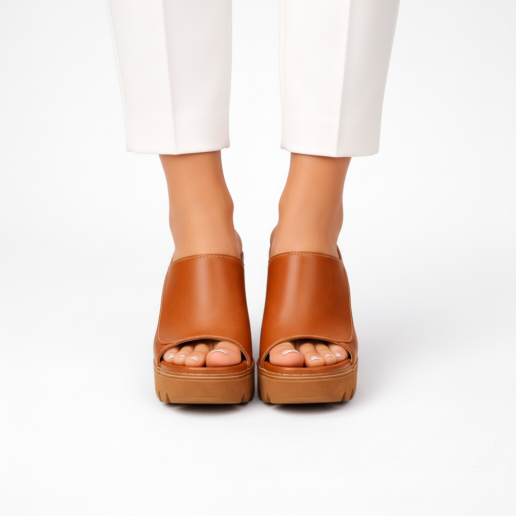 Mizella | Sandalias de Plataforma Elegantes con Tacón Ancho