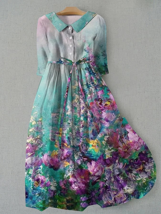 Tessa | Vestido de flores artístico