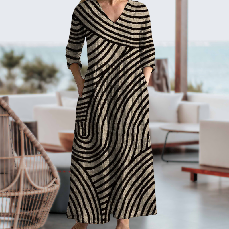 Bonnie - Vestido a rayas vintage