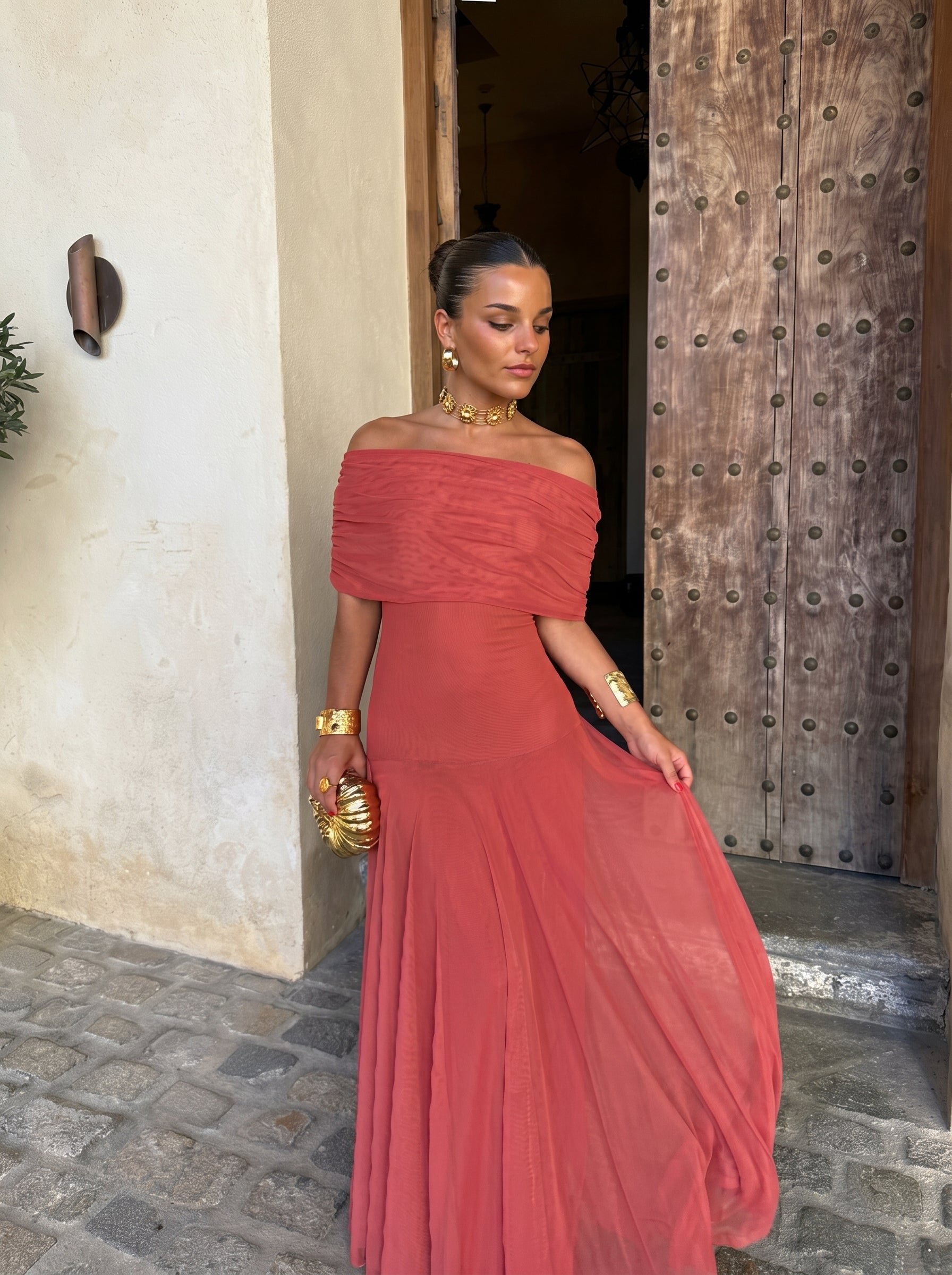 Vestido Mirelle de un solo hombro