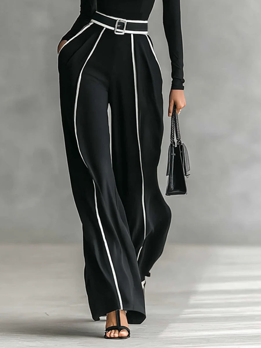 Vera™ || Elegante conjunto con detalle en contraste