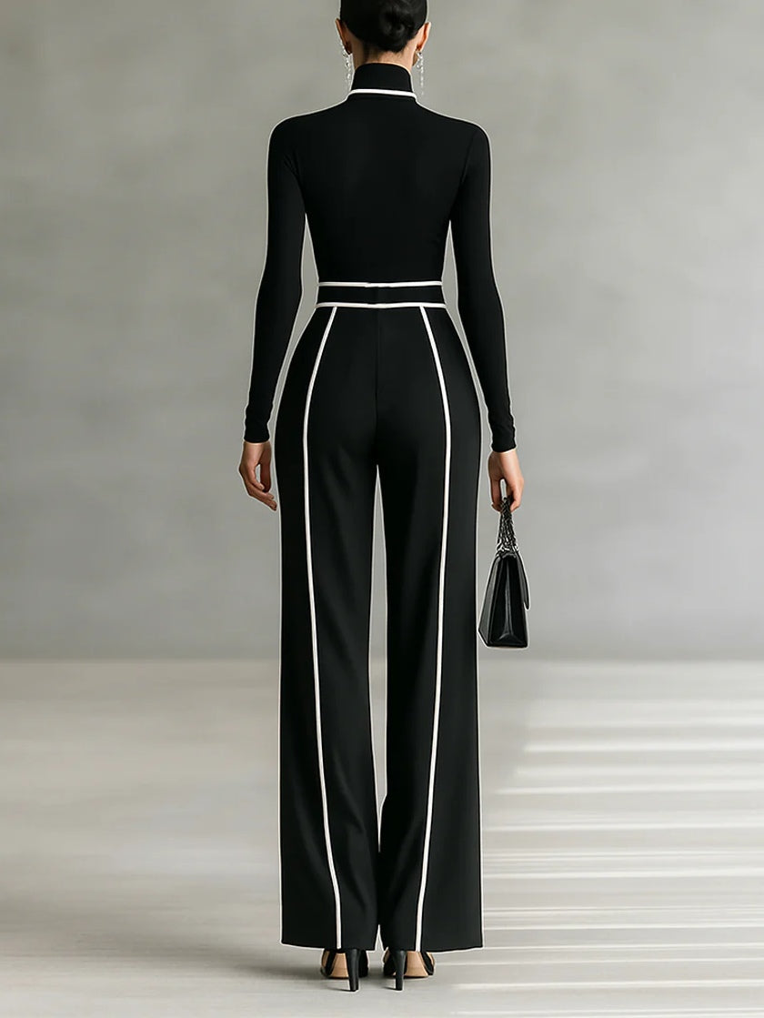 Vera™ || Elegante conjunto con detalle en contraste