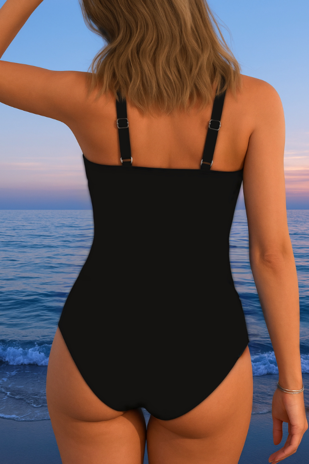 Traje de Baño Luxe Surplice con Estampado Colorido